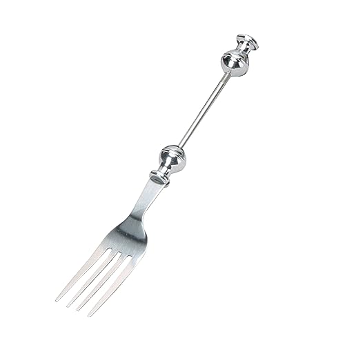 Metallstahl Dessertgabeln Kuchen Brotgabeln Perlen Runde Löffel Rühre Perlen Löffel Tischgeschirr Dauerhafter Metallteaspoons von Trufolxiaz