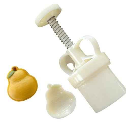 Midautumn Festival Dessert Maker Backs Werkzeug Fruchtform Dessert Formen Handpresse Formen Taster Gebäckwerkzeuge Birnenform Mondkuchenformen Zum Backen Form Handpress Einfach Zu Reinigen Zu Reinigen von Trufolxiaz