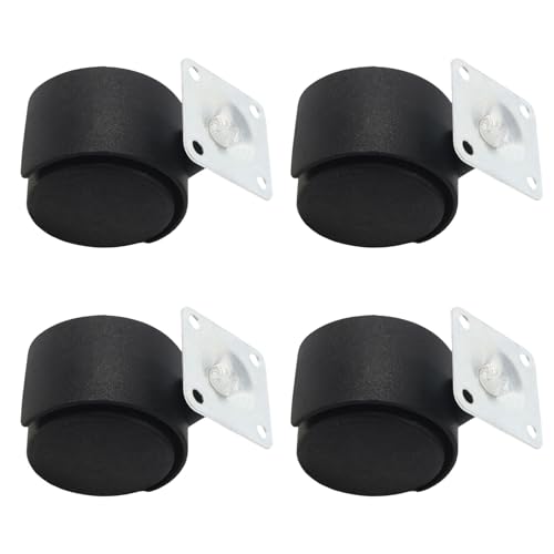 Packung Aus 4 Plastik Und Metall Caster Rädern Mit Ruhigen Roll Und Bodenschutz 360 Grad Rotationsräder Für Möbelbodenschützer von Trufolxiaz