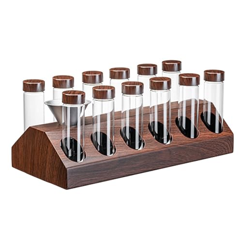 Servieren Kaffeebohnenglasröhren Kaffeebohnen Display Röhrchen Kaffeebohnen Aufbewahrungsrohre Rack Geeignet Für Kaffeebohnen Konserving Kaffeegläser von Trufolxiaz