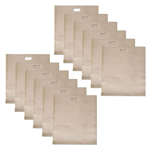 Set Von 10 Hitzebeständigen Toastsäcken Brot Toaster Accessoire Wiederverwendbarer Toaster Bag Glasfasermaterial Für Brotmaschinen Brot Toaster Taschen von Trufolxiaz