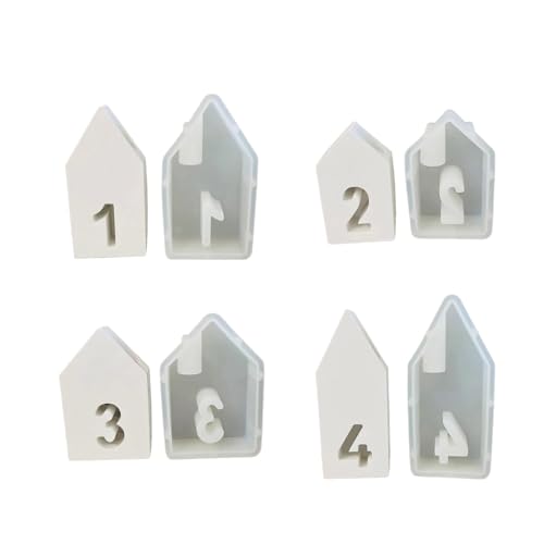 Set Von 4 Ornament Formen Silikon Crafting Schimmelpilzzahl Hausform Harzkunstform Kerzenhalter Schimmel Für Kerzenständer Crafting Formen Set Von 4 Ornament Formen Silikon Crafting Schimmelpilzzahl Hausform Harzkunstform Kerzenhalter Schimmel Für Kerzenständer Crafting Formen von Trufolxiaz