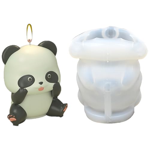 Silikonpanda Form Formen Traditionelle Chinesische Dessertformen Kerzenständer Silikontextur Backzubehör Seife Crafting Formen von Trufolxiaz