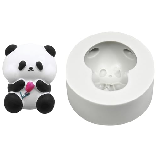 Silikonpanda Form Formen Traditionelle Chinesische Dessertformen Kerzenständer Silikontextur Backzubehör Seife Crafting Formen von Trufolxiaz