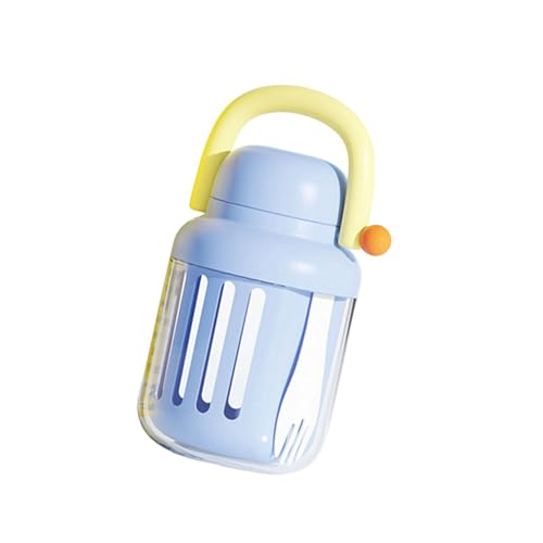 Spill Proof Salat Cup Set Mit Löffel Tragbare Doppelschicht Frühstückssalat Tassen Haferflocken Getreide Nuss Joghurt Salat Cup Tragbarer Lebensmittelbehälter von Trufolxiaz