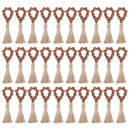 Strudy Wood Perle Sammlung Praktische Holz Serviettenhalter Mit Perlen Und Rande Für Lässige Oder Formelle Nutzung Bauernhäuser Tisch Dekore von Trufolxiaz