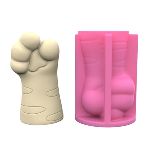 Süße Katzenklauenkunst Gungsum Silikonform Sukkulenten Beton Blütenstopf Putz Gips Zement Tonform Kerzenhalter Form Blütenblüte Harzform Silikonstifthalter Form Form von Trufolxiaz