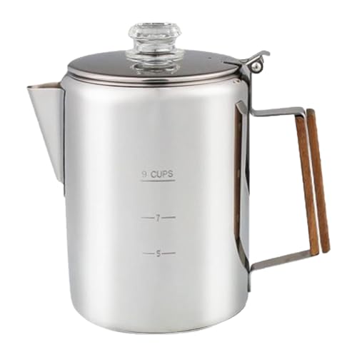 Trufolxiaz 9 Tasse Kaffee Perkolator Mit Skala Edelstahl Clear Deckel Kaffeemaschine Für Camping Und Haushaltsgebrauch Tragbare Kaffeetöpfe Emaille Kaffee Percolator Trufolxiaz 9 Tasse Kaffee Perkolator Mit Skala Edelstahl Clear Deckel Kaffeemaschine Für Camping Und Haushaltsgebrauch Tragbare Kaffeetöpfe Emaille Kaffee Percolator von Trufolxiaz
