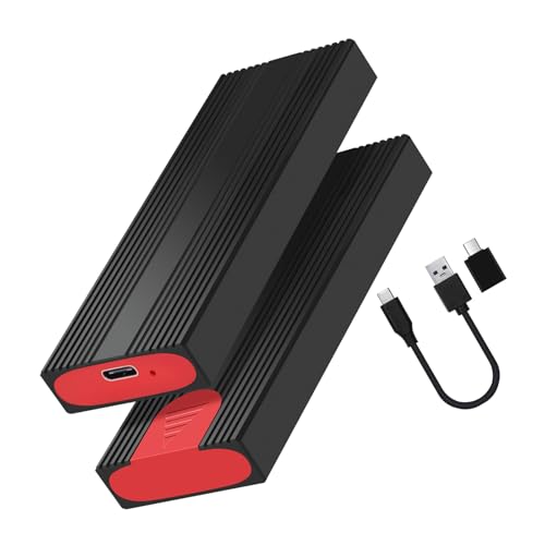 Trufolxiaz Aluminium NVME Externes Gehäuse USB C 2230 2242 2260 2280 Festplatte Gehäusefall Intern Für Festplatte von Trufolxiaz