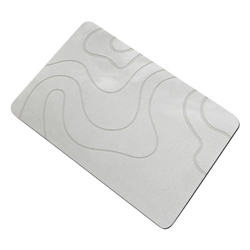 Trufolxiaz Badematte Großes Kieselgur Badezimmer Matte Alipstip Und Hochsorbierende Schnelle Trocknung Floormat Bad Matte Leicht Zu Reinigen Badematte von Trufolxiaz