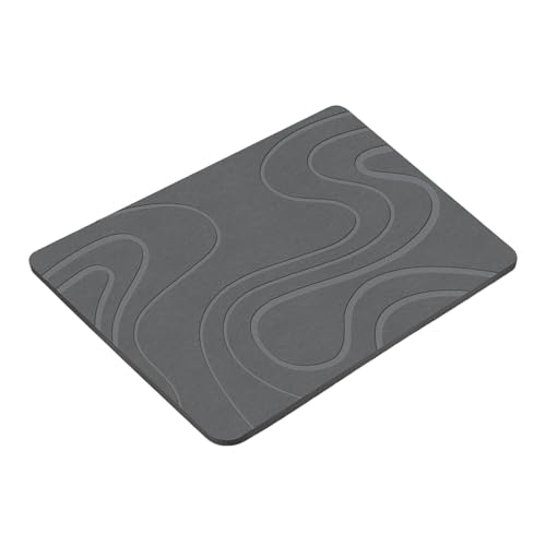 Trufolxiaz Badmatte Natürliche Kieselgur Erde Badezimmer Matte Schnell Trocknen Dusche Teppich Schlupfresistente Küchentheke Matte von Trufolxiaz