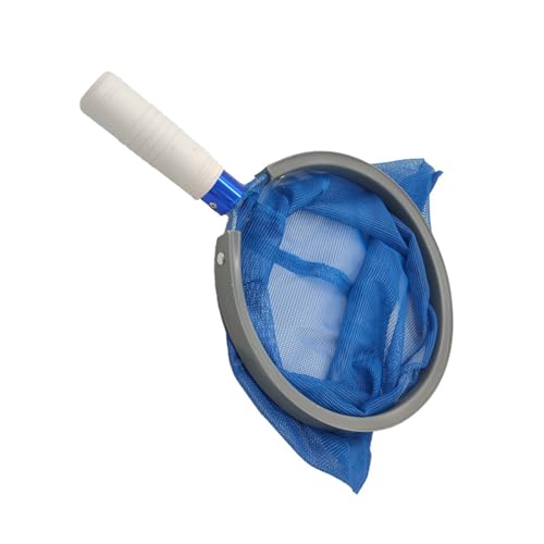 Trufolxiaz Blau Pool Skimmer NET Für Effiziente Ablagerung Entfernung Aluminiumgriff Reinigeren Feinnetze Schwimmbad Reinigungswerkzeug Pool Debrieren Entfernung von Trufolxiaz