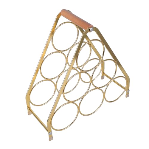 Trufolxiaz Elegantes Weinregal Mit Nicht Überrutscher Basis Weinschrank Dekoration Ornament Iron Textur Geeignet Für Küchen Oder Partys Event Weinflaschenhalter von Trufolxiaz