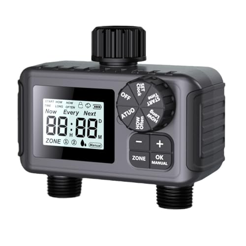 Trufolxiaz Programmierbares Gartenschlauch Wasserhahn Timer 2 Zonen Wasserverträge Für Haus Und Gartenhaus Verwenden Sie Automatisches Bewässerungssystem Trufolxiaz Programmierbares Gartenschlauch Wasserhahn Timer 2 Zonen Wasserverträge Für Haus Und Gartenhaus Verwenden Sie Automatisches Bewässerungssystem von Trufolxiaz