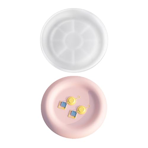 Unregelmäßige Schale Silikonform Herz Roundschale Gips Zementform Schmuck Schmuck Tablett Epoxidharz Formen Wohnheimdekoration Formen von Trufolxiaz