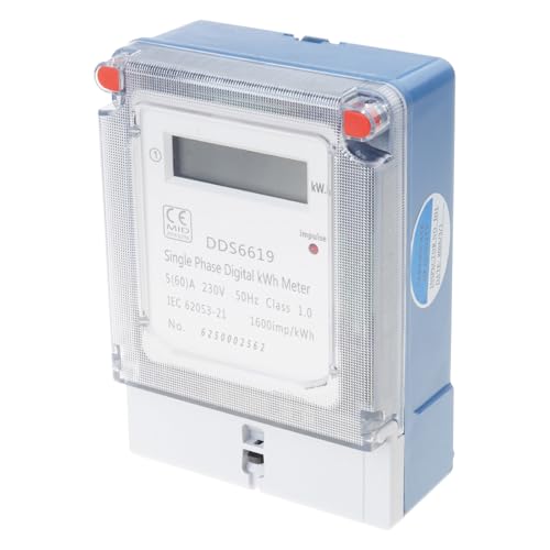 Wandmontage LCD Einphase Digitaler KWH Meter Elektrometer Für Die Heimnutzung Zur Überwachung Des Energieverbrauchs Sparen Space LCD Home Energy Monitore von Trufolxiaz