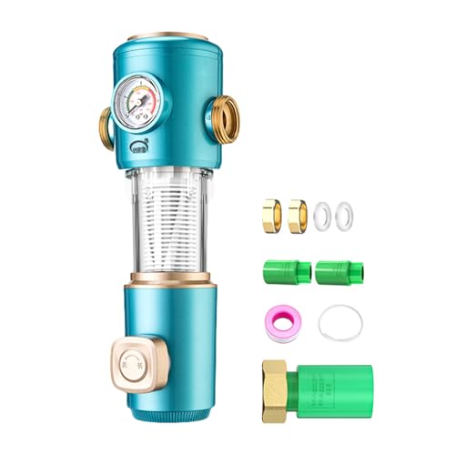 Wasserfilterlösung Vollhäuser Vor Filter Mit Messehäusern Wasserreiniger Edelstahl Textur Für Sicheres Trinken Ganzer Häuser Wasserfilter von Trufolxiaz