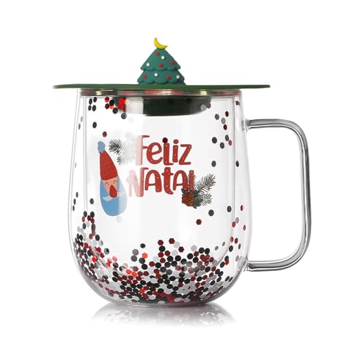 Weihnachtsfeier Doppelmauerte Glasbecher Robuster Doppelte Wall Isolierte Glasbecher Mit Weihnachtsmuster Für Getränke Isoliertes Glasbecher Weihnachtsfeier Doppelmauerte Glasbecher Robuster Doppelte Wall Isolierte Glasbecher Mit Weihnachtsmuster Für Getränke Isoliertes Glasbecher von Trufolxiaz