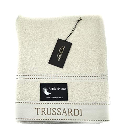 Set 2 Handtücher Trussardi (1 + 1) Gesicht + Gästehandtuch Einheitsgröße elfenbein von Trussardi