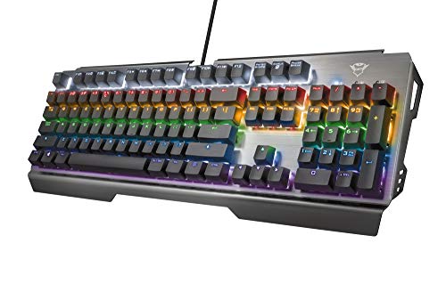 Trust Gaming GXT 877 Scarr Mechanische Tastatur, QWERTY + Nederlandse Toetsenbord - Grau von Trust Gaming