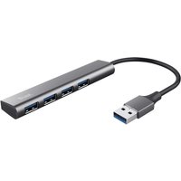 Trust Halyx USB 3.2 Gen 1-Hub mit 4 Anschlüssen - Grau von Trust