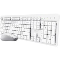 Trust Ody II Stilles kabelloses Tastatur-Maus-Set - Weiß DE von Trust