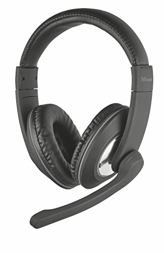 Trust 21662 Reno Headset (für PC und Laptop) schwarz, One Size von Trust