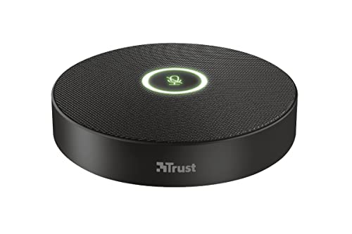 Trust IRIS Externes Mikrofon für Iris 4K Videokonferenz Kamera, Unterstützung für bis zu 8 Personen, 10 m Kabel - Schwarz von Trust