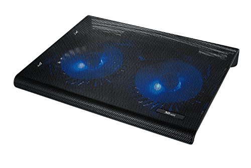 Trust Azul Laptop-Kühlständer für 17,3 Zoll Laptops, Blaue Beleuchtung, USB-Betrieb Laptop-Kühler Ständer, Kühlpad mit 2 Lüfter für Notebook, Netbook, MacBook - Schwarz Trust Azul Laptop-Kühlständer für 17,3 Zoll Laptops, Blaue Beleuchtung, USB-Betrieb Laptop-Kühler Ständer, Kühlpad mit 2 Lüfter für Notebook, Netbook, MacBook - Schwarz von Trust
