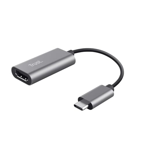 Trust Dalyx USB-C-auf-HDMI-Adapter, Ultra HD 4K Video und Mehrkanal-Audio, für externen HDMI-Bildschirm oder TV-Gerät, PC, MacBook, Chromebook, Laptop Trust Dalyx USB-C-auf-HDMI-Adapter, Ultra HD 4K Video und Mehrkanal-Audio, für externen HDMI-Bildschirm oder TV-Gerät, PC, MacBook, Chromebook, Laptop von Trust