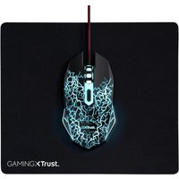 Trust Gaming Gamer-Maus und Mauspad - Schwarz von Trust