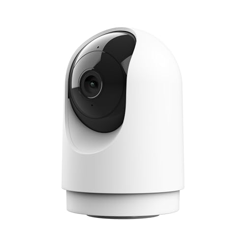Trust IPCAM-2700 WLAN Kamera 360°, Überwachungskamera Innen mit Nachtsicht, Eingebaute Sirene/Mikrofon, Personenerkennung, Innenkamera mit App-Kontrolle, Smart Home Videoüberwachung, Weiß von Trust