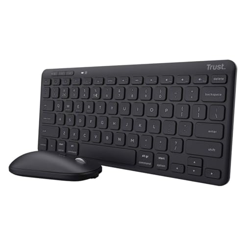 Trust Lyra Set Tastiera e Mouse Wireless Bluetooth, Layout Italiano QWERTY Trust Lyra Set Tastiera e Mouse Wireless Bluetooth, Layout Italiano QWERTY von Trust