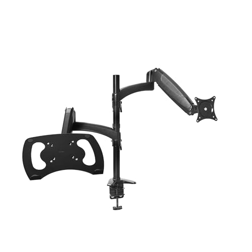 Trust Mara Dual Monitor Halterung mit Laptop Halterung, Höhenverstellbarer Monitor Stand für Monitor 32 Zoll Laptop Arm für 17 Zoll, Vesa Adapter 75/100 für Bildschirm und Schreibtisch Trust Mara Dual Monitor Halterung mit Laptop Halterung, Höhenverstellbarer Monitor Stand für Monitor 32 Zoll Laptop Arm für 17 Zoll, Vesa Adapter 75/100 für Bildschirm und Schreibtisch von Trust