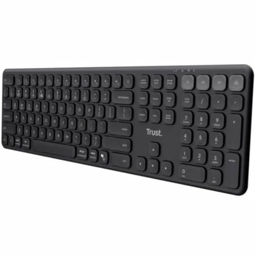 Trust Vaiya Spanisches QWERTY-Layout Tastatur Kabellos von Trust