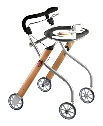 Trustcare Let's Go Indoor, Rollator, Buche/Silber, 54 cm von TrustCare