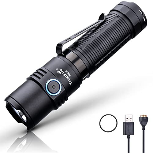 TrustFire LED Taschenlampe MC5 - 3300 Lumen, Heller als 10000 Lumen Modelle, Taktisch, Extrem Hell, IPX8 Wasserdicht, Aufladbar von TrustFire