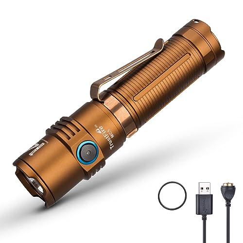 TrustFire MC5 Taschenlampe, 3300 Lumen Taschenlampe Led Aufladbar Heller als Jede Taschenlampe LED 10000 Lumen 362 Meter Reichweite LED Taschenlampe IP68 Wasserdicht für Camping Wandern Notfälle von TrustFire