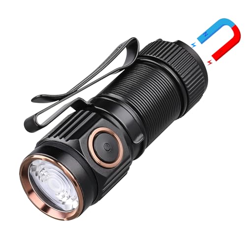 TrustFire MT10 Taschenlampe, 1000 Lumen Taschenlampe Led Aufladbar, 155M Reichweite Taktische Taschenlampen mit 5 Lichtmodi, IP68 Wasserdicht Taschenlampe USB C für Camping Wandern Outdoor Notfäll von TrustFire