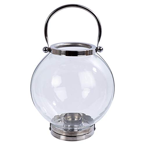 CTG Latnern Laternen, Glaslaterne mit Edelstahlgriff, 27,9 cm, transparent CTG Latnern Laternen, Glaslaterne mit Edelstahlgriff, 27,9 cm, transparent von Truu Design
