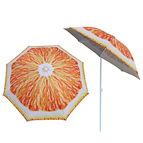 Truu Design 89022DC-ORANGE Summer Orange, 180,3 x 157,5 cm, Obst-/Strand-/Terrassenschirm von Truu Design