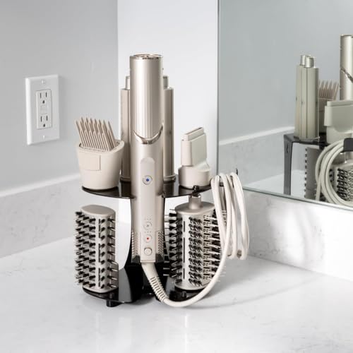 Truvalent Föhn-Zubehörhalter – kompatibel mit Shark FlexStyle – Badezimmer-Theken-Organizer für Haartrockneraufsätze von Truvalent