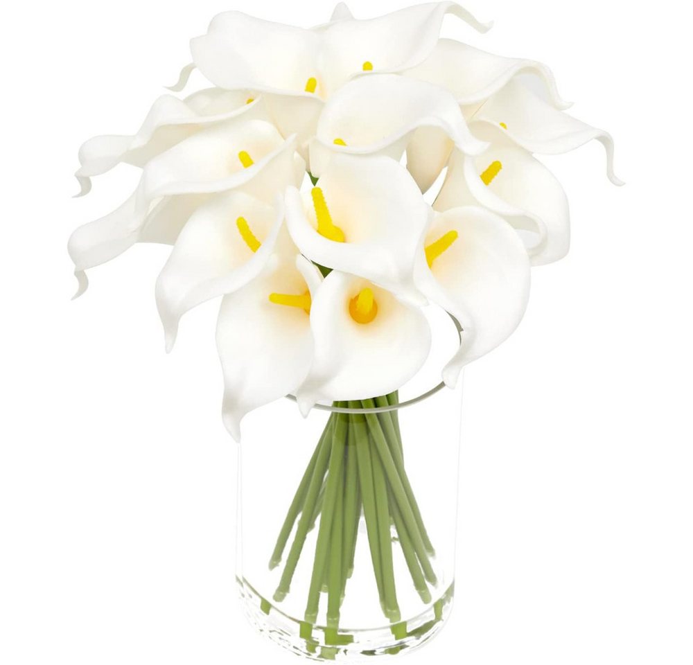 Kunstblume 20 Stück künstliche Calla Lilie, DIY-Blumengestecke, Truyuety von Truyuety