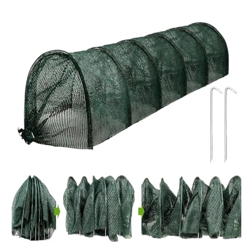 Trveqhk Tunnel Gewächshaus - 2 in 1 kleines Gewächshausnetz Tunnel für draußen - Tragbarer Reifen Gartenzubehör Cloche kleine Reihe Abdeckungen für Frauen Gärtner draußen Trveqhk Tunnel Gewächshaus - 2 in 1 kleines Gewächshausnetz Tunnel für draußen - Tragbarer Reifen Gartenzubehör Cloche kleine Reihe Abdeckungen für Frauen Gärtner draußen von Trveqhk