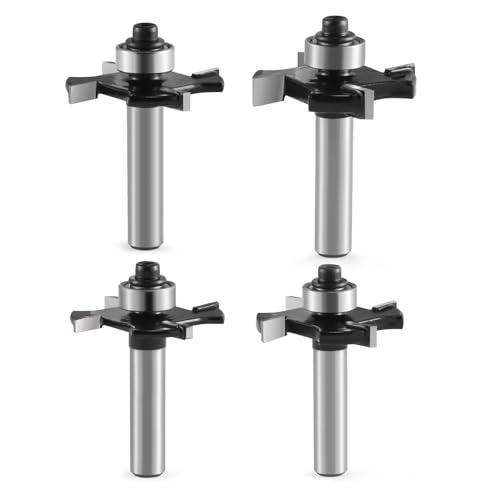 8mm Schaft Scheibennutfräse, 4 Flöte T-förmiger Router Bit 4 Stück Scheibennutfräser L 3 mm,4 mm,5 mm,6 mm Professional Zubehör langlebig und scharf für Holzbearbeitungswerkzeug Bit 8mm Schaft Scheibennutfräse, 4 Flöte T-förmiger Router Bit 4 Stück Scheibennutfräser L 3 mm,4 mm,5 mm,6 mm Professional Zubehör langlebig und scharf für Holzbearbeitungswerkzeug Bit von Trvoxviq