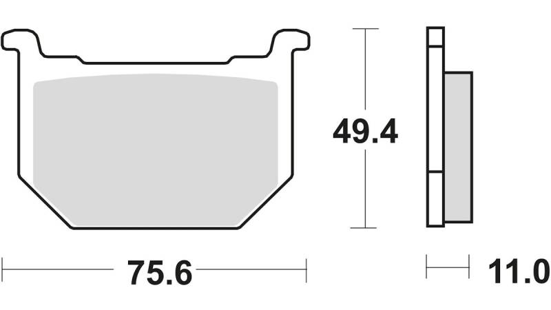 TRW Bremsbelag Typ Organisch Standard mit ABE, Bremsbelag "MCB 509" Satz von Trw