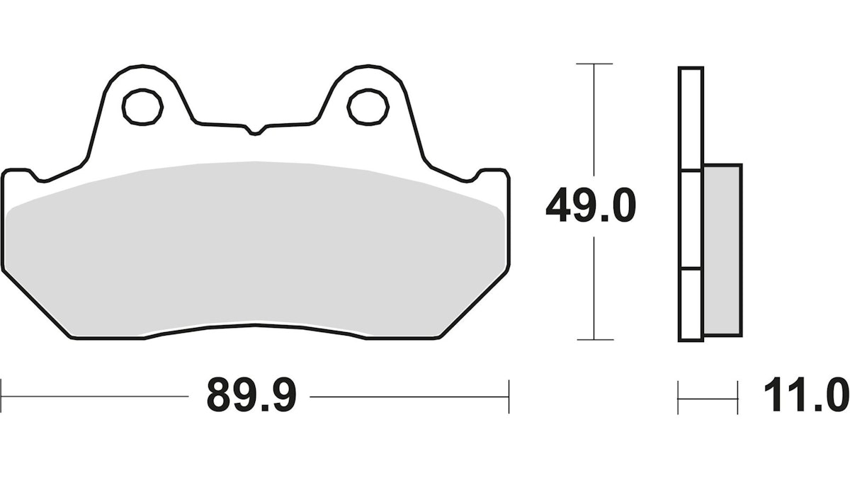 TRW Bremsbelag Typ Organisch Standard mit ABE, Bremsbelag "MCB 512" Satz von Trw