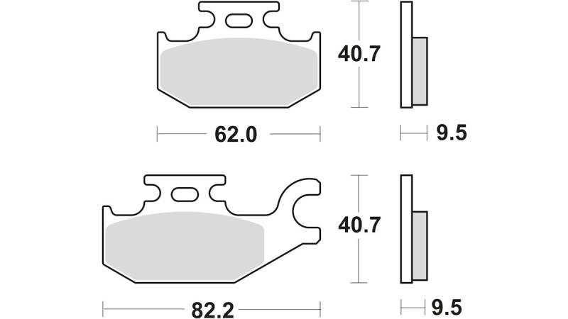TRW Bremsbelag Typ Organisch Standard mit ABE, Bremsbelag "MCB 724" Satz TRW Bremsbelag Typ Organisch Standard mit ABE, Bremsbelag "MCB 724" Satz von Trw