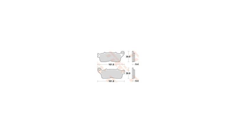 TRW Bremsbelag Typ SH Sintermetall mit ABE, Bremsbelag "MCB 848" Satz TRW Bremsbelag Typ SH Sintermetall mit ABE, Bremsbelag "MCB 848" Satz von Trw