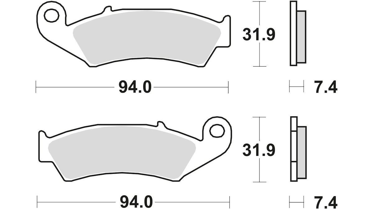 TRW Bremsbelag Typ SI Sintermetall mit ABE, Bremsbelag "MCB 574" Satz TRW Bremsbelag Typ SI Sintermetall mit ABE, Bremsbelag "MCB 574" Satz von Trw